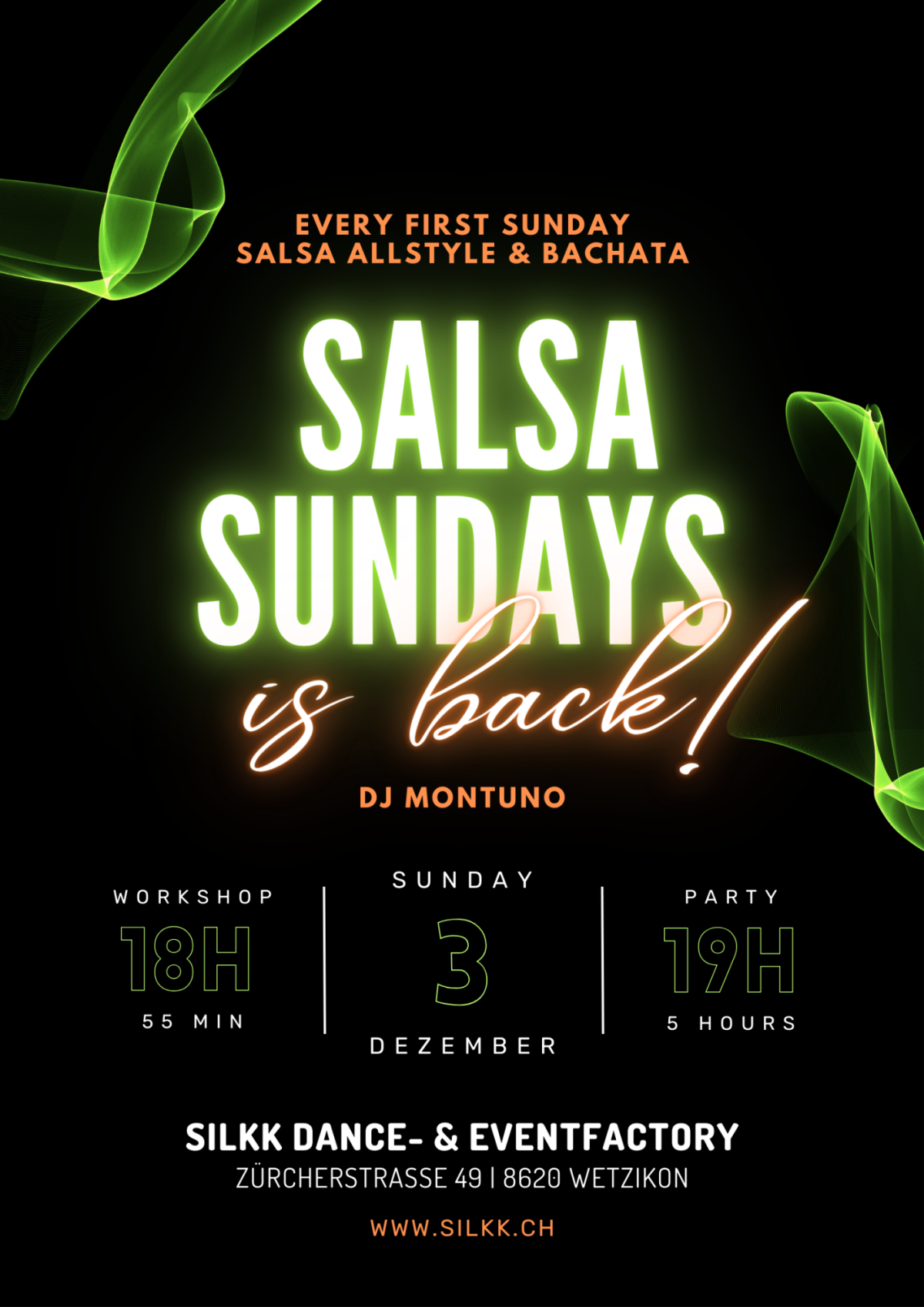 Silkk | Dance & Eventfactory SALSA SUNDAYS – We are back!